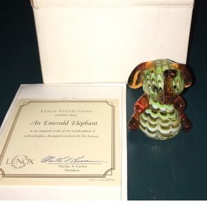 Lenox Figurine - An Emerald Elephant